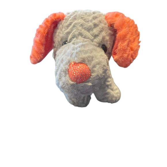 Hug Fun Gray Pink I Woof You Dachshund Puppy Dog Stuffed Animal Plush 18" Long - Picture 2 of 9